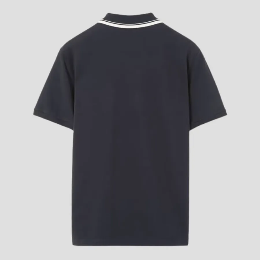 Áo Polo Nam Loro Piana Zip Regatta Cotton In Navy Blue FAI0736