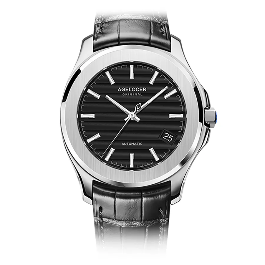 Đồng Hồ Nam Agelocer Baikal 6302A1 Màu Đen