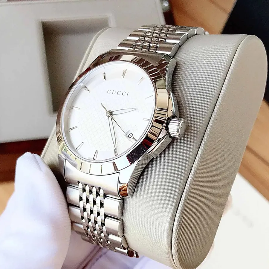 Đồng Hồ Nam Gucci YA126401 G-Timeless Swiss Stainless Steel Màu