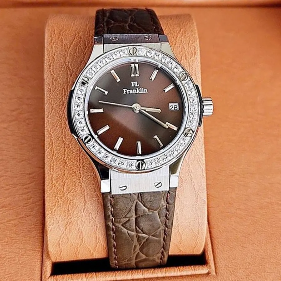 Đồng Hồ Nữ FL Franklin FL24812 31mm Màu Nâu