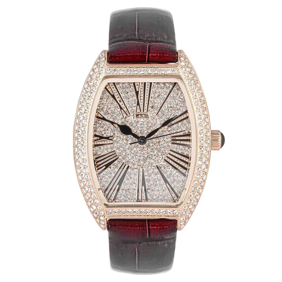 Đồng Hồ Nữ Kemil K&M  KM1912-VH-CLM-DHM Rose Gold Màu Đỏ - Vàng Hồng