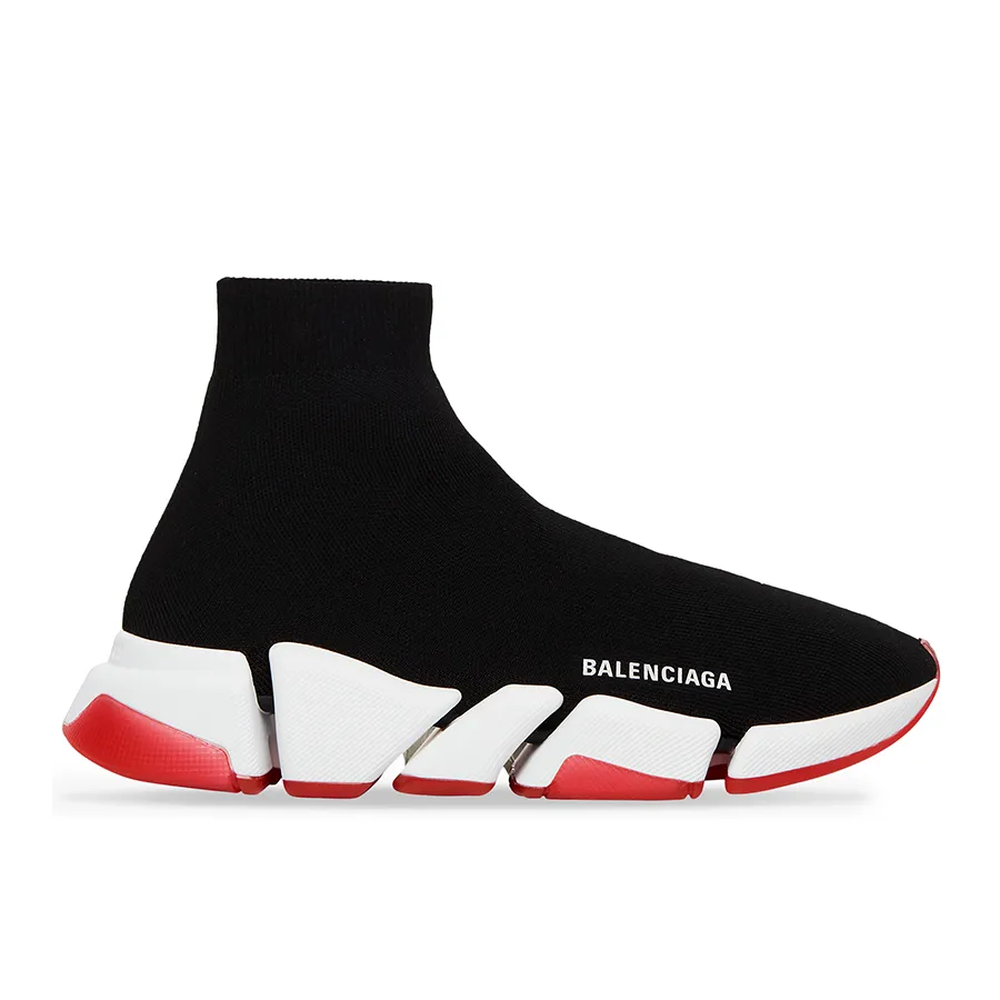 Giày Thể Thao Balenciaga Bicolor Transparent Sole Speed ​​2.0 Black 654020W2DI21096 Màu Đen Size 35