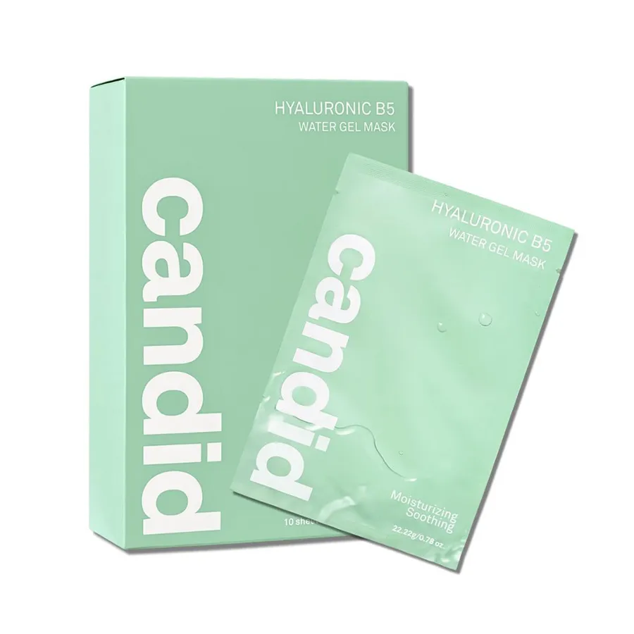 Mặt Nạ Dưỡng Ẩm Da Candid Hyaluronic B5 Water Gel Mask (Box 10 miếng)