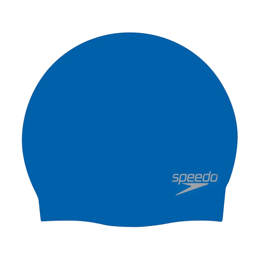 Mũ Bơi Người Lớn Speedo Plain Moulded Silicone 8-709842610 Màu Xanh Dương