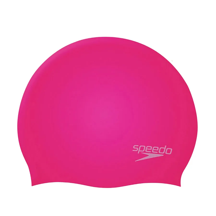 Mũ Bơi Trẻ Em Speedo Plain Moulded Silicone Màu Hồng