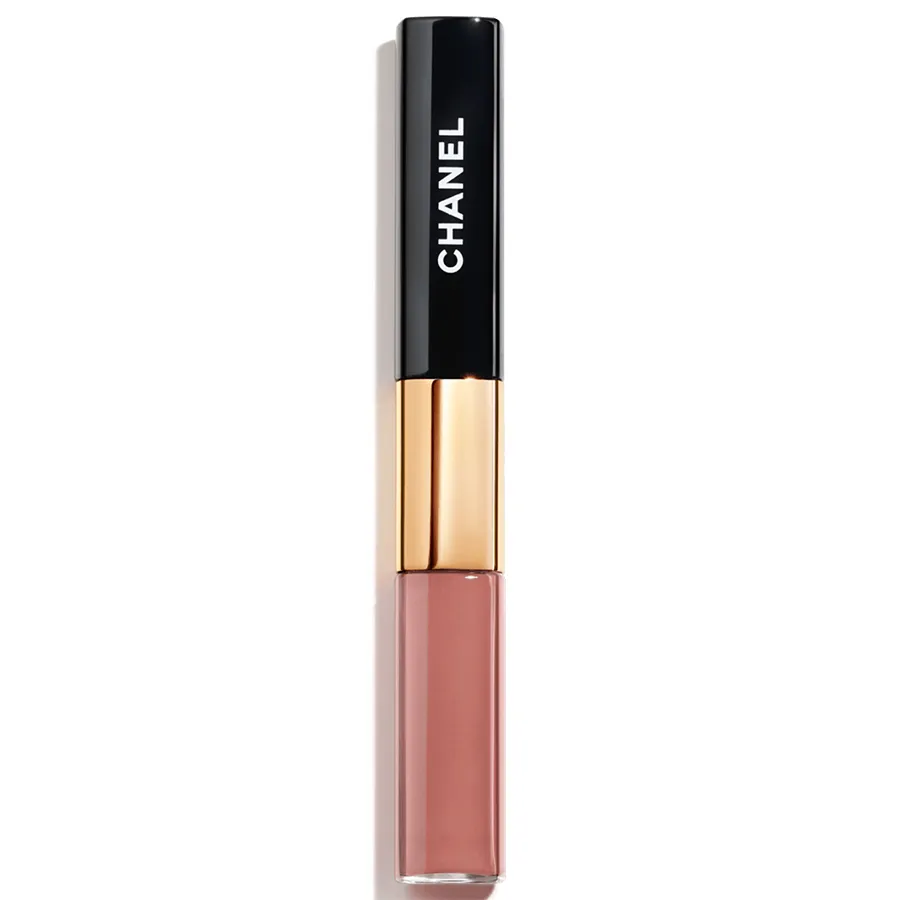 Son Kem Chanel 2 Đầu Le Rouge Duo Ultra Tenue 186 Pink Nude Màu Hồng Be