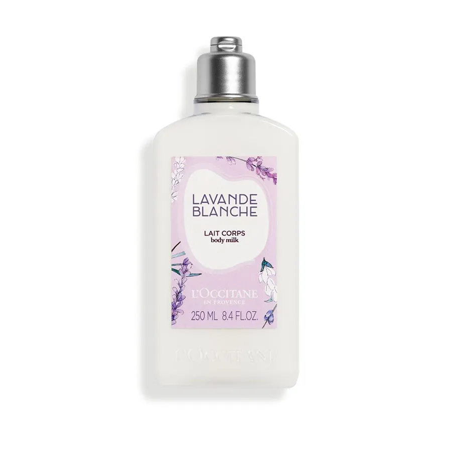 Sữa Dưỡng Thể L'Occitane Hoa Oải Hương Tuyết White Lavender Body Lotion 250ml