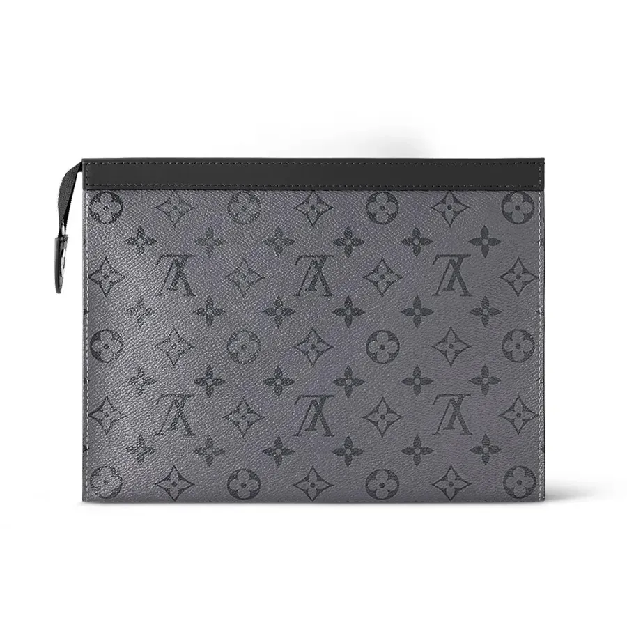 Túi Cầm Tay Louis Vuitton LV Pochette Voyage MM M69535 Màu Xám