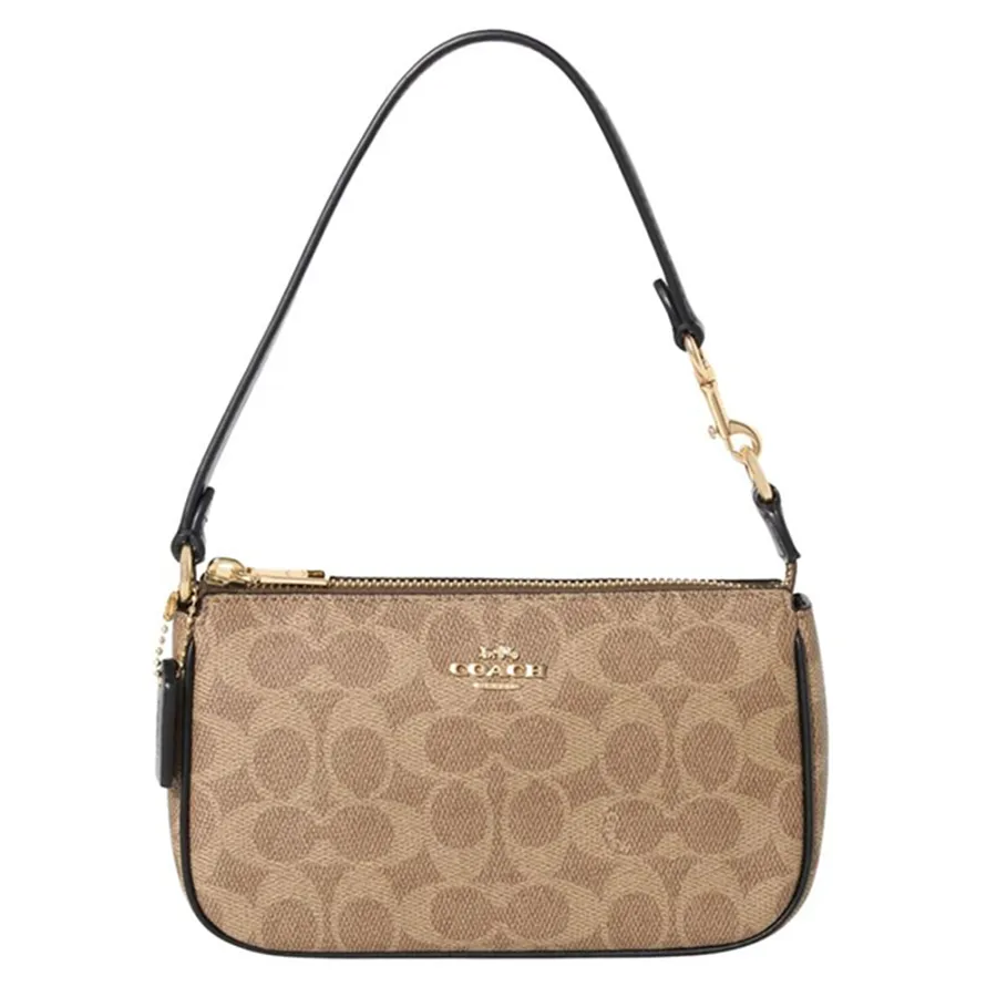 Túi Đeo Vai Coach Nolita 19 In Signature Canvas CW426 Im/ Tan/ Black Màu Nâu Be