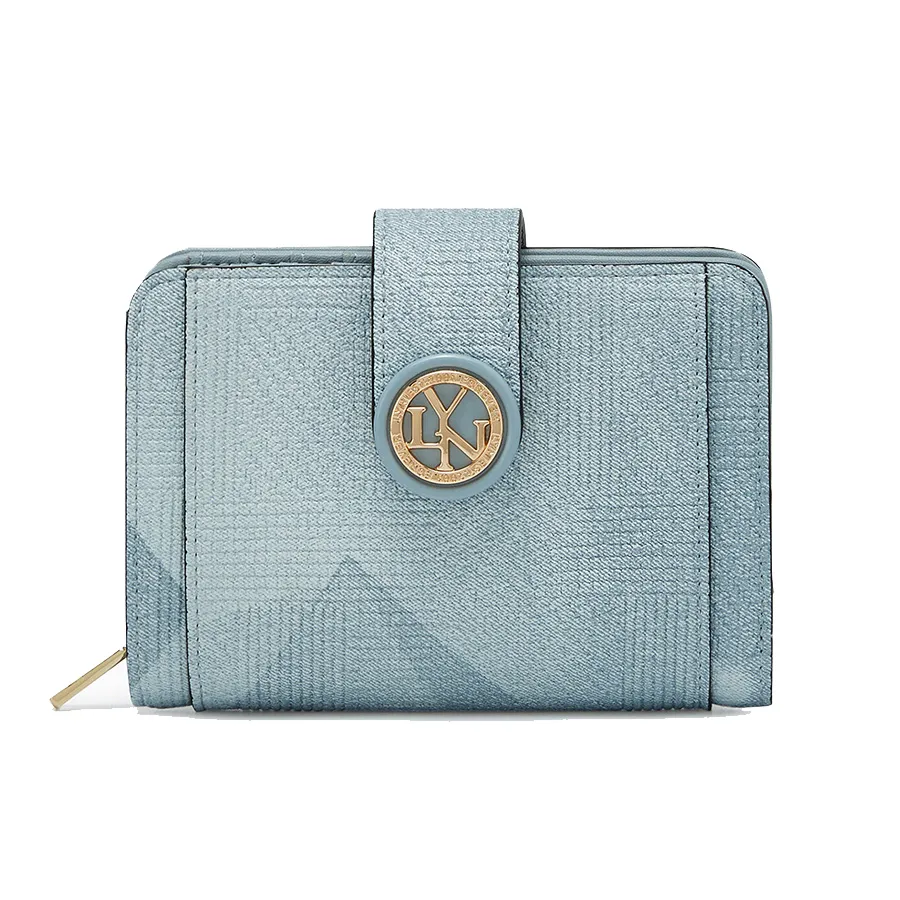 Ví Nữ Lyn Ivar Short Wallet - Blue Variation 2 LL25FWF011