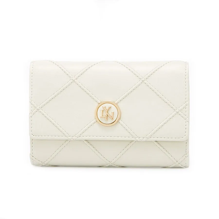Ví Nữ Lyn Jaylen Short Wallet - Ivory LL25FWF003 Màu Kem