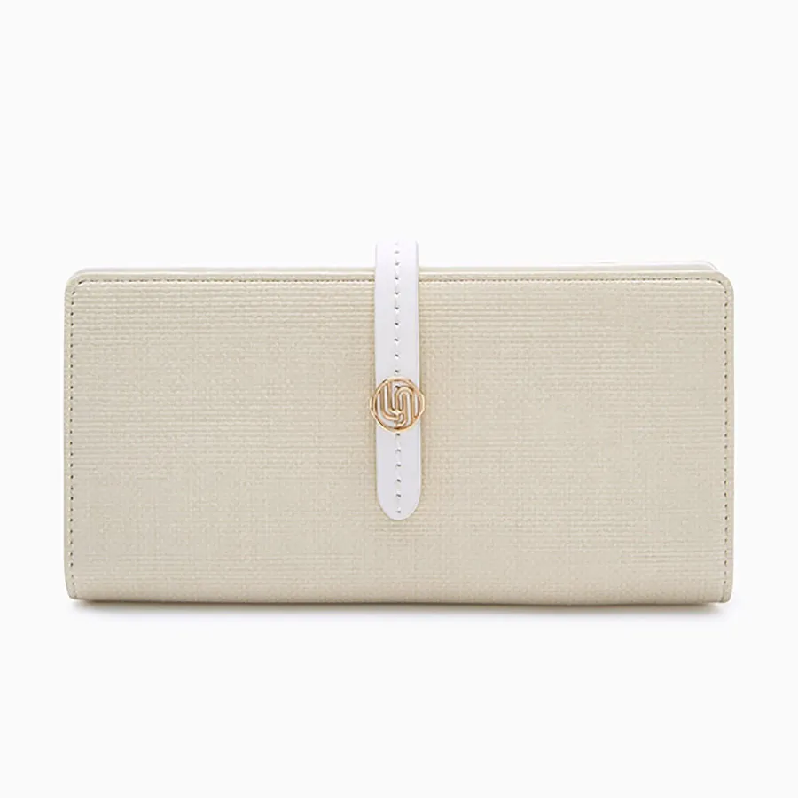 Ví Nữ Lyn Narla Infinite Long Wallet - Ivory LL25CWM039 Màu Kem