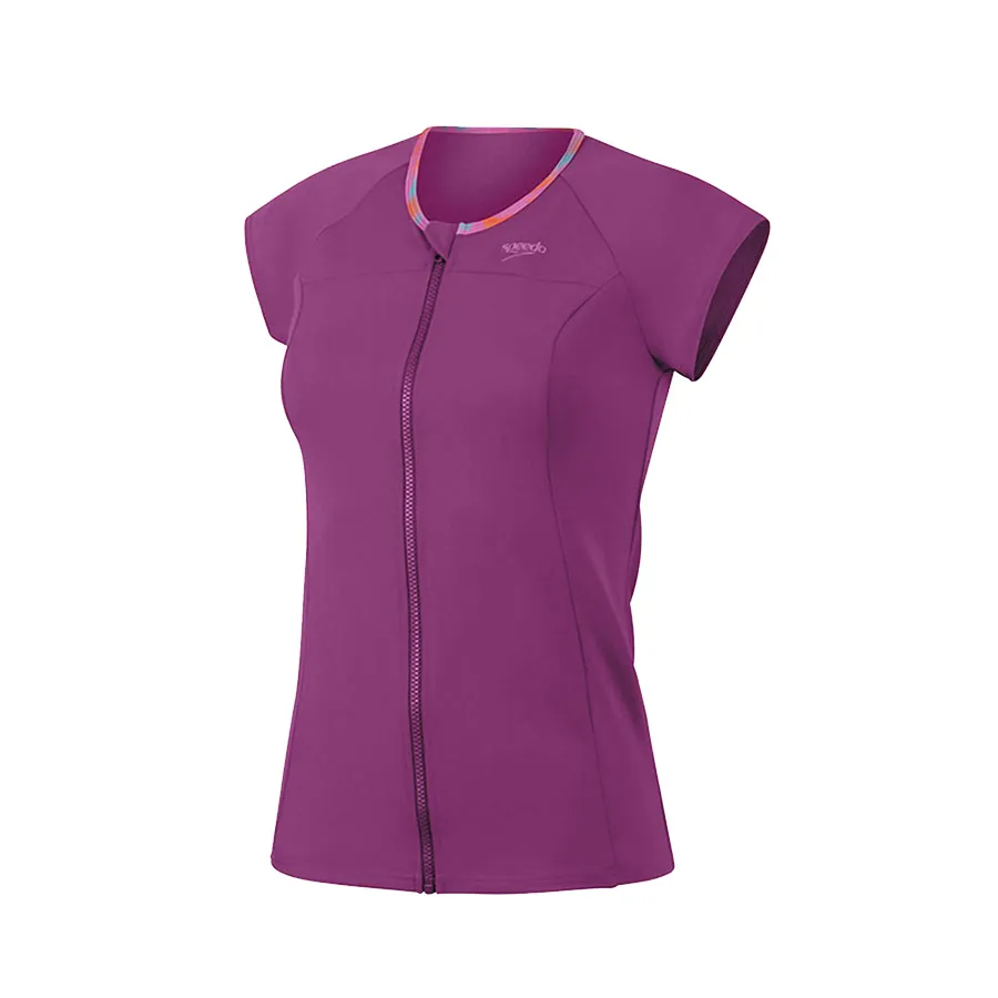Áo Bơi Chống Nắng Nữ Speedo Cap Sleeve Rashguard - Purple 8-00307515782 Màu Tím Size M