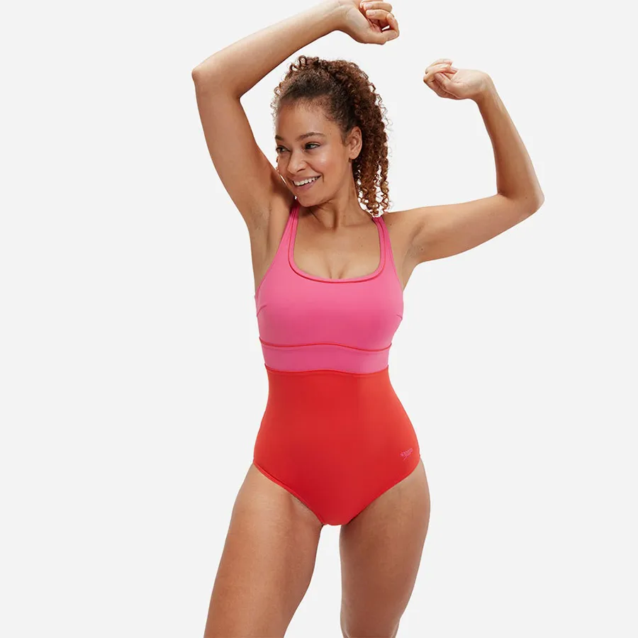 Đồ Bơi Một Mảnh Nữ Speedo Shaping Contoureclipse One Piece - Red 8