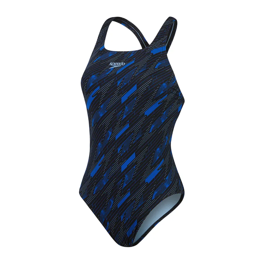 Đồ Bơi Nữ Speedo Hyperboom Allover Medalist One Piece Swimsuit 8-1219916764 Màu Xanh Blue Size XL