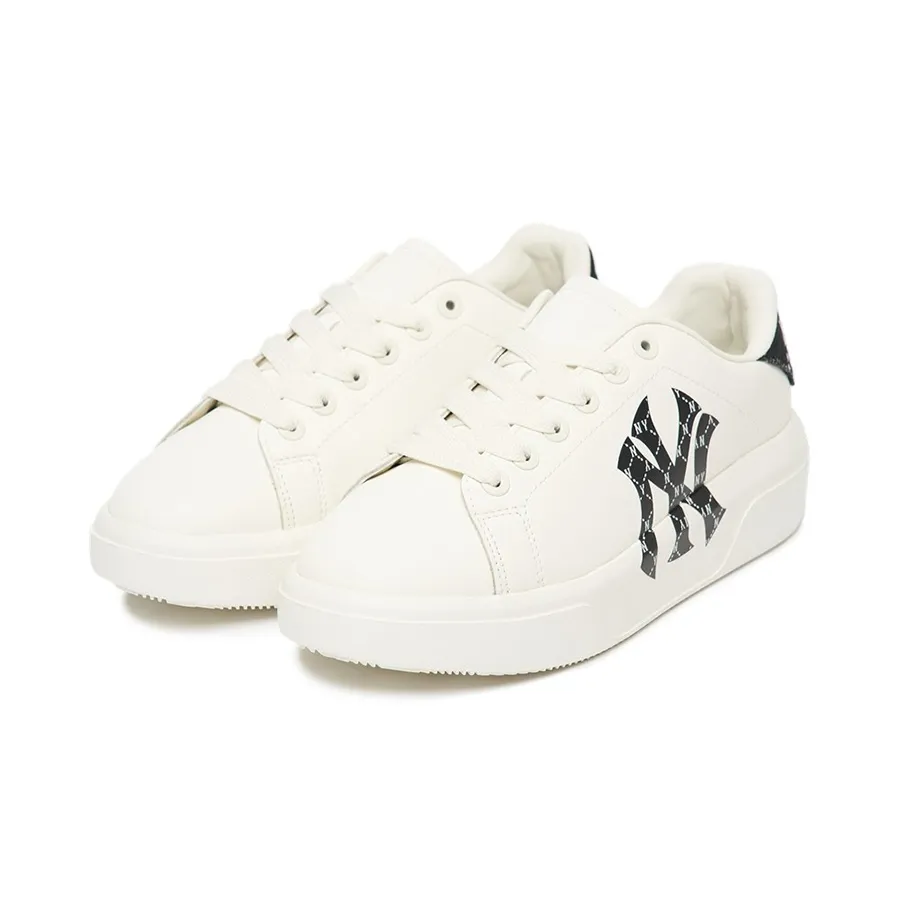 Giày Thể Thao MLB Chunky Classic Heel Dia Monogram NY Yankees 3ASXAM82N-50BKS Màu Trắng Đen Size 36.5