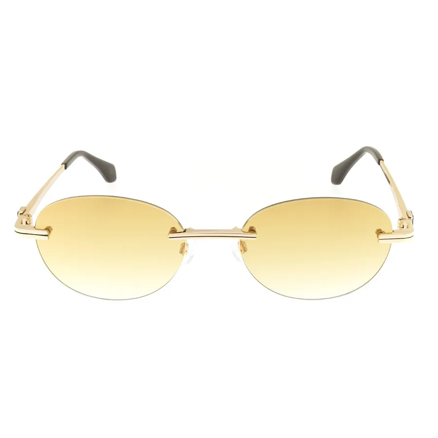 NEW PALM ANGELS SUNGLASSES GOLD UNISEX EYEWEAR PALM ANGELS PERI10H CRYSTAL 7622 Palm Angels PERI10H CRYSTAL 7622 Gold/Orange Gradient 56-19  main image 3