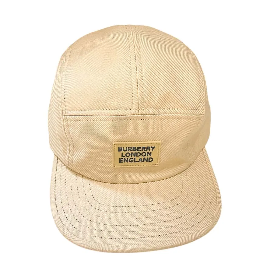 Mũ Nam Burberry Logo Cotton Twill Baseball Cap Màu Be Size M