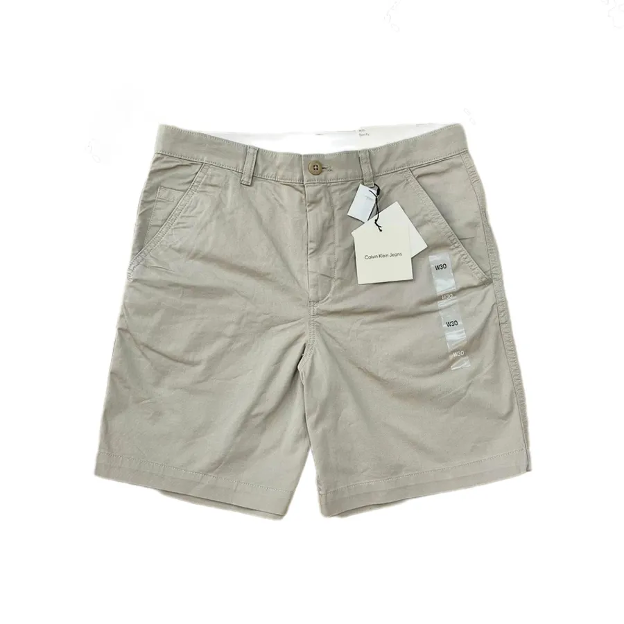 Quần Short Nam Calvin Klein CK 4RB616G 200 Màu Be Nhạt Size 33
