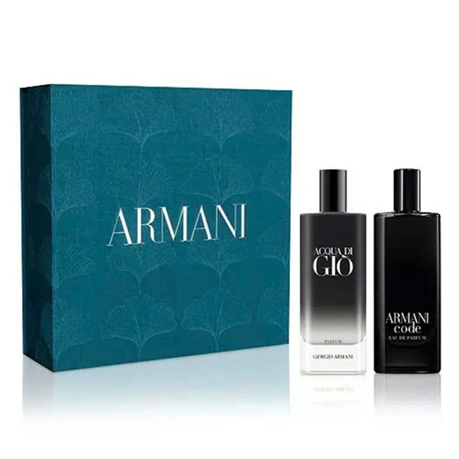 Set Nước Hoa Nam Giorgio Armani Acqua Di Gio Parfum And Armani Code EDP  (15ml x 2)