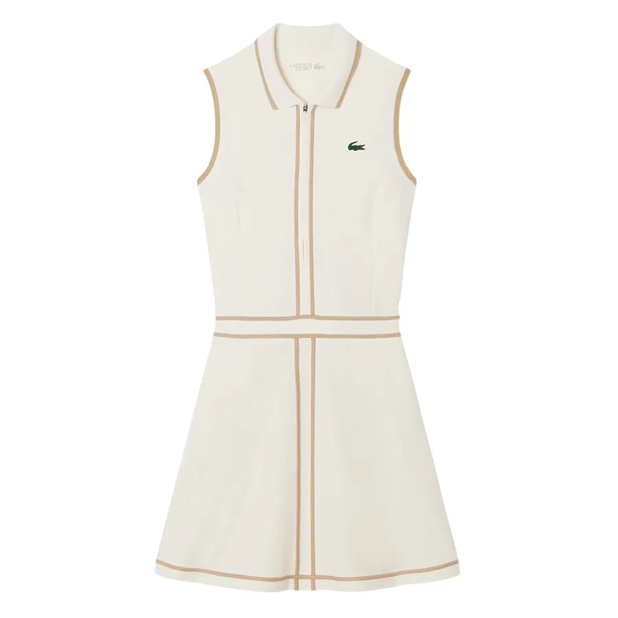 Váy Thể Thao Nữ Lacoste Women's Ultra Dry Heritage Trim Golf Dress EF8581 51 6YW Màu Trắng Size 38