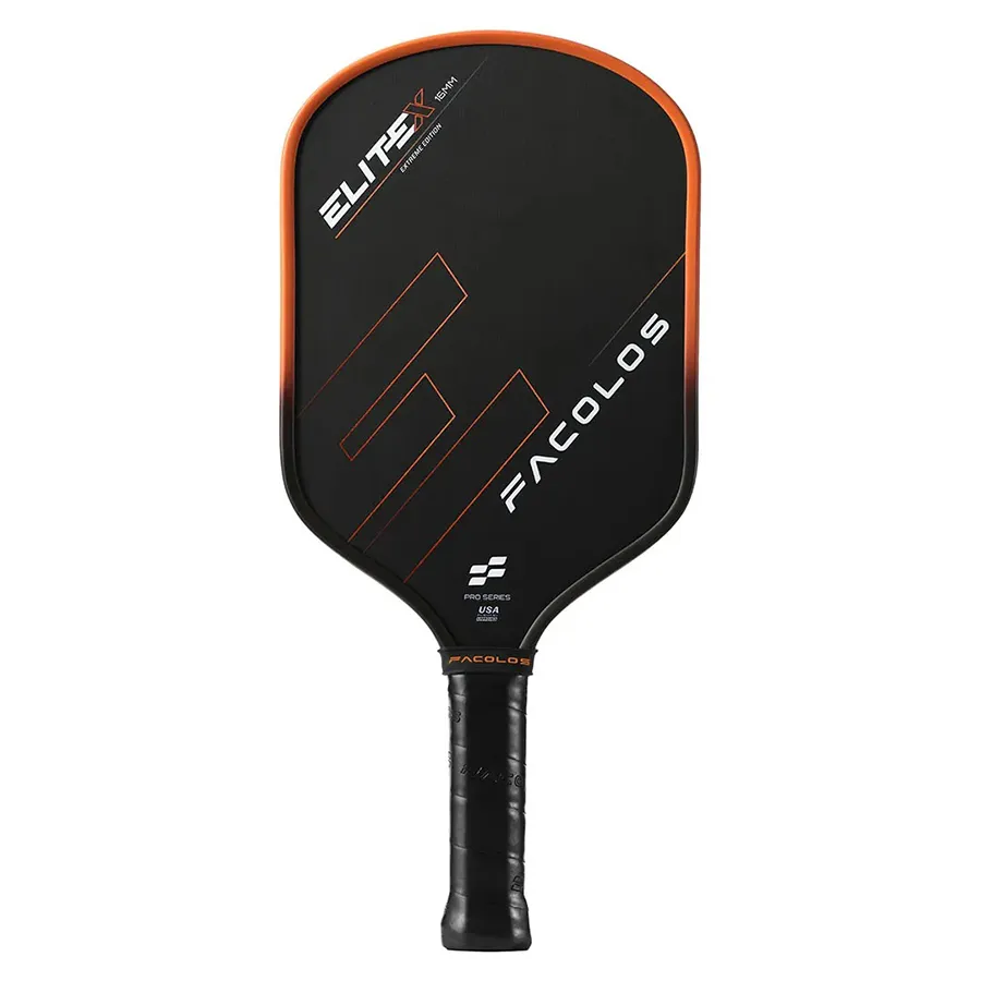 Vợt Pickleball Facolos Elite X Series 16mm Màu Cam/Đen