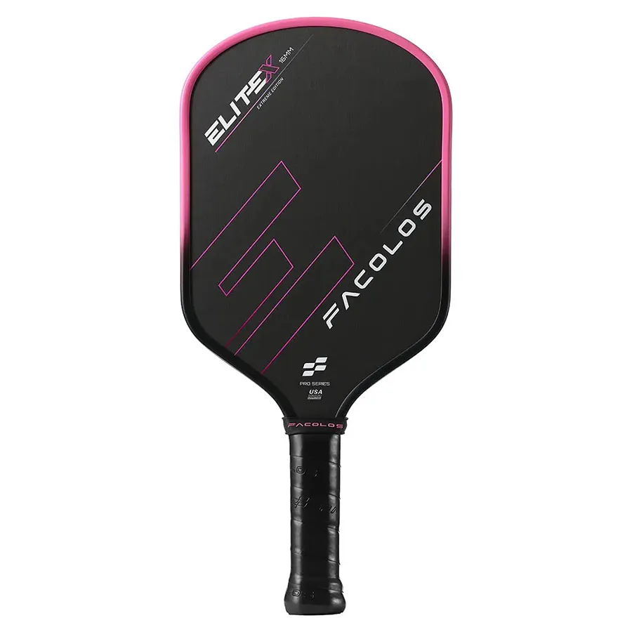 Vợt Pickleball Facolos Elite X Series 16mm Màu Hồng/Đen