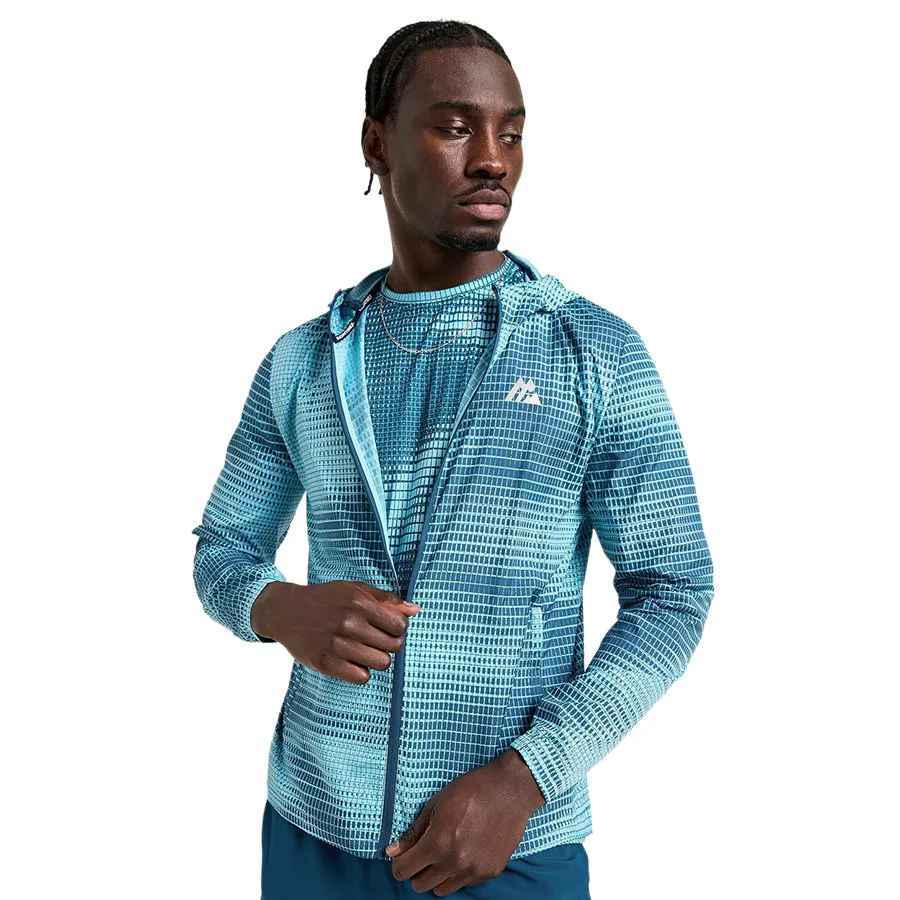 Áo Khoác Gió Nam Montirex Peak All Over Print Windbreaker Jacket Màu Xanh (Form Âu) Size XS