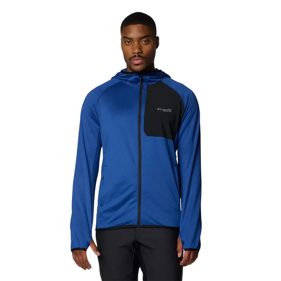 Áo Khoác Nỉ Nam Columbia Men's Triple Canyon Grid Fleece Hooded Fz Ii Jacket 2094972433 Màu Xanh Dương Size XL