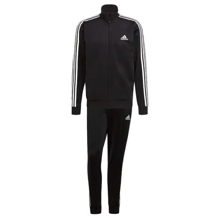 Bộ Thể Thao Nam Adidas Primegreen Essentials 3-Stripes Track Suit GK9651 Màu Đen Size M