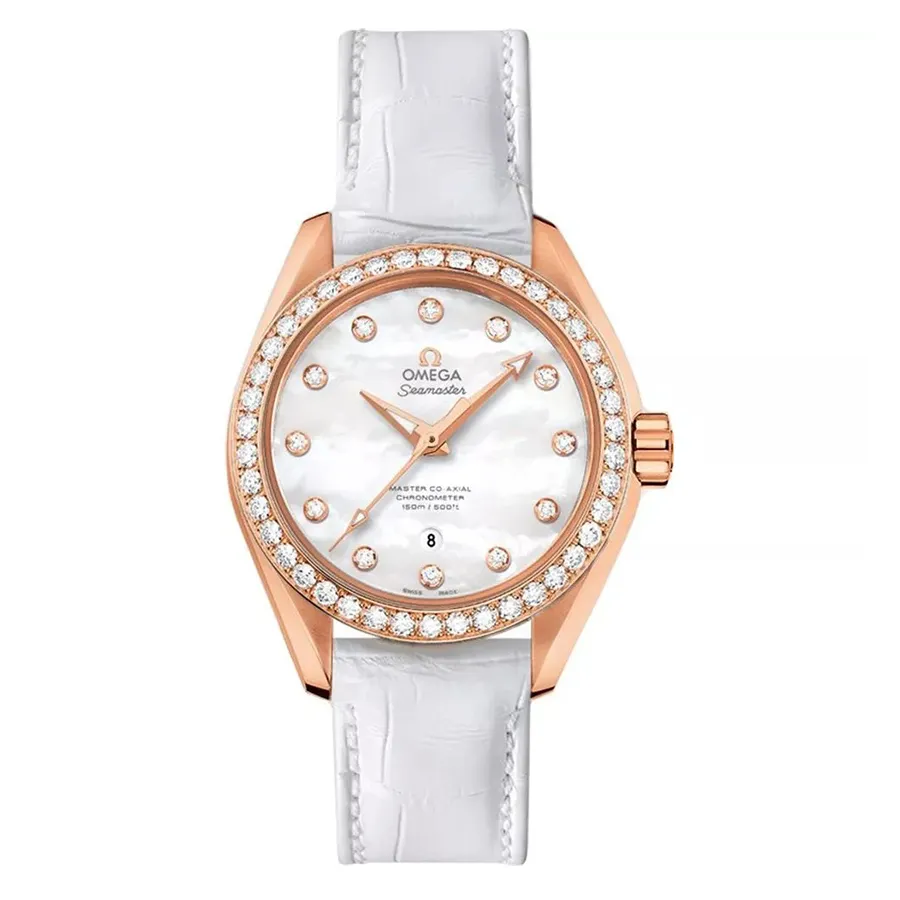 Omega Seamaster White Gold Đồng Hồ Nữ Omega Seamaster Aqua Terra - Main Image