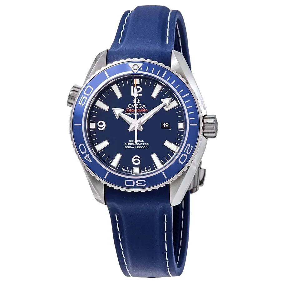 Đồng Hồ Omega Planet Ocean Co-Axial Blue Dial Mid-size Titanium