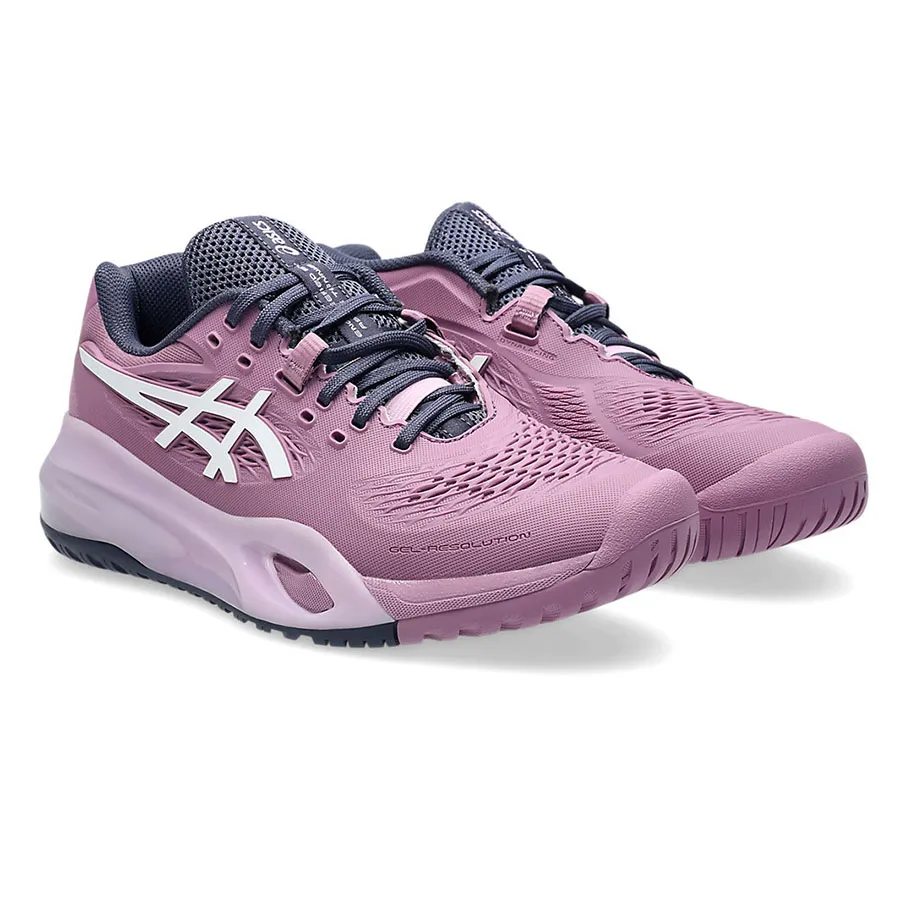 Giày Tennis/Pickleball Nữ Asics Gel-Resolution X (Hardcourt) Wide  Màu Tím Size 37