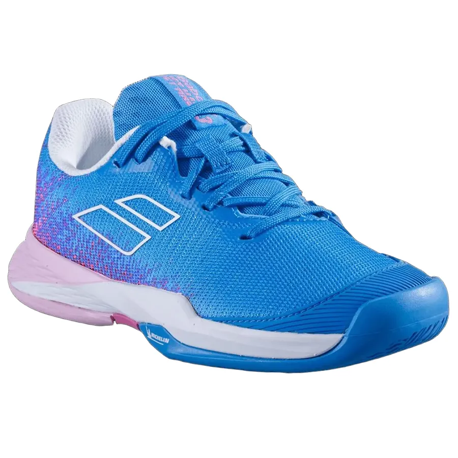 Giày Tennis/Pickleball Nữ Babolat Jet Mach All Court Junior Màu Xanh Blue  Size