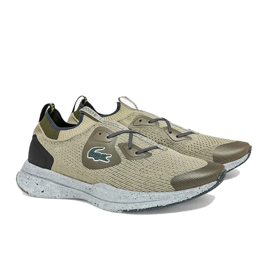 Giày Thể Thao Nam Lacoste Run Spin Eco 43SMA0016 Màu Be Size 43