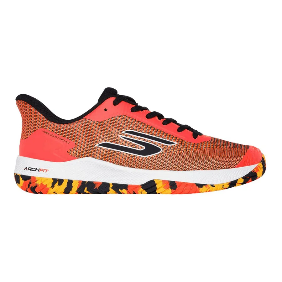 Giày Tennis/Pickleball Nam Skechers Men's Viper Court Pro 2.0 ‘Orange’ 246109-ORG Màu Cam Size 39.5