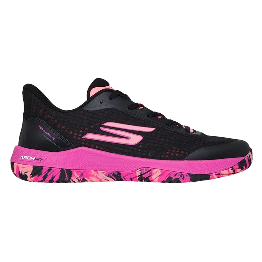 Giày Tennis/Pickleball Skechers Viper Court Pro 246069-BKHP Màu Đen Size 41