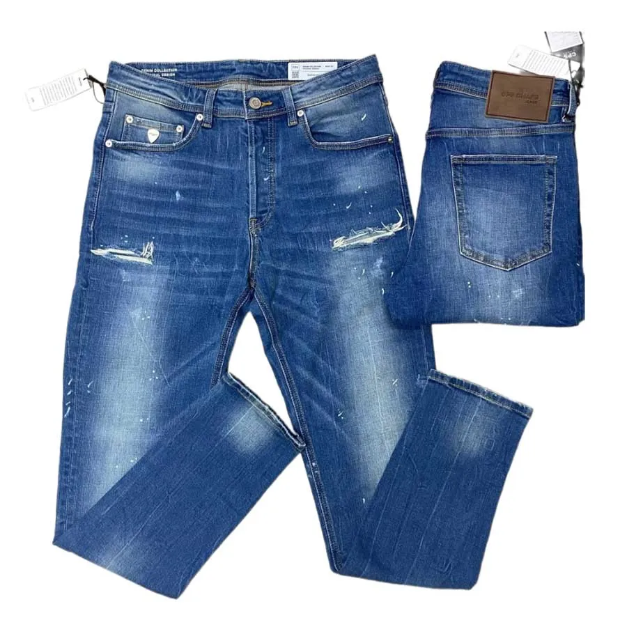 Quần Jean Nam CPS Chaps Denim Collection Original Design Jeans Màu Xanh