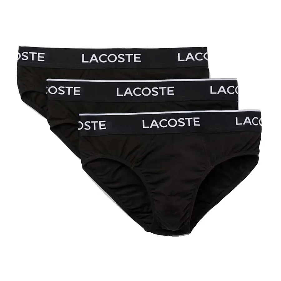 Set 3 Quần Lót Nam Lacoste 8H3472 031 Màu Đen Size L
