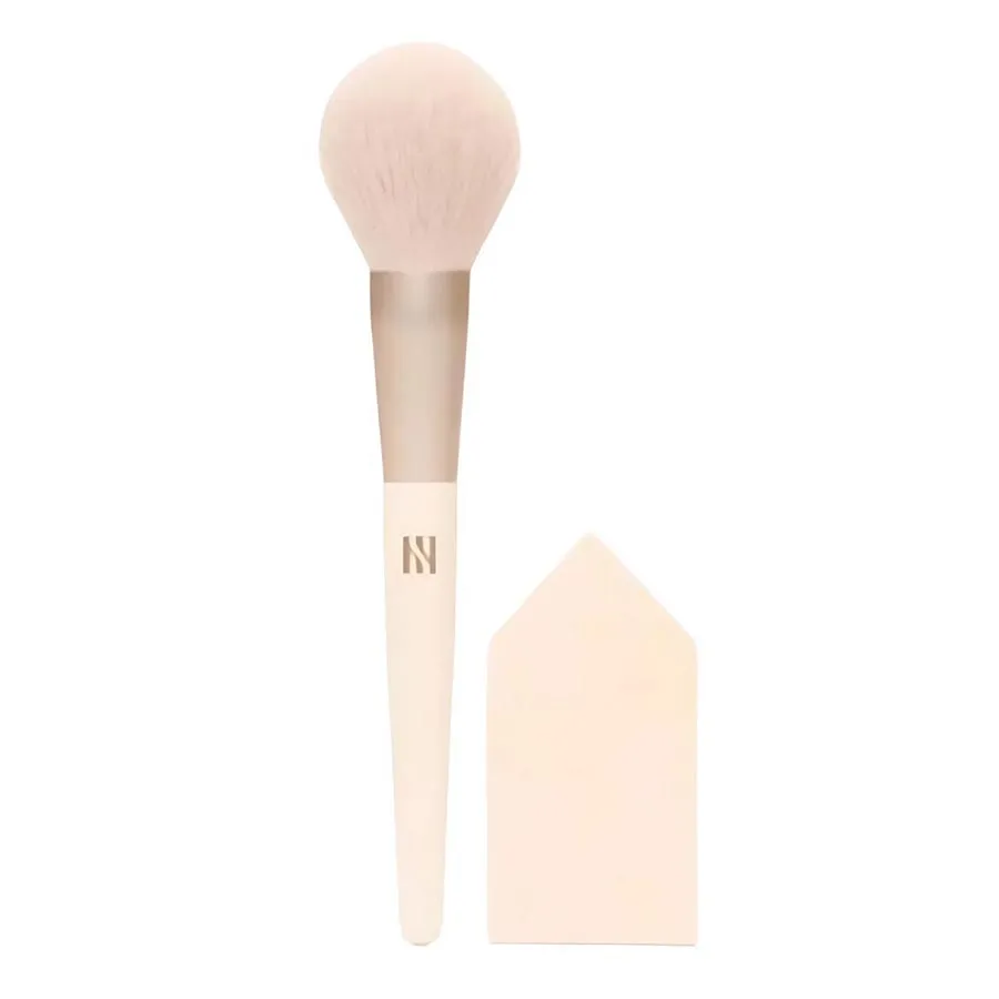 Set Cọ Má Và Mút Tán Hera Base Tool Kit Brush Puff 2 Món