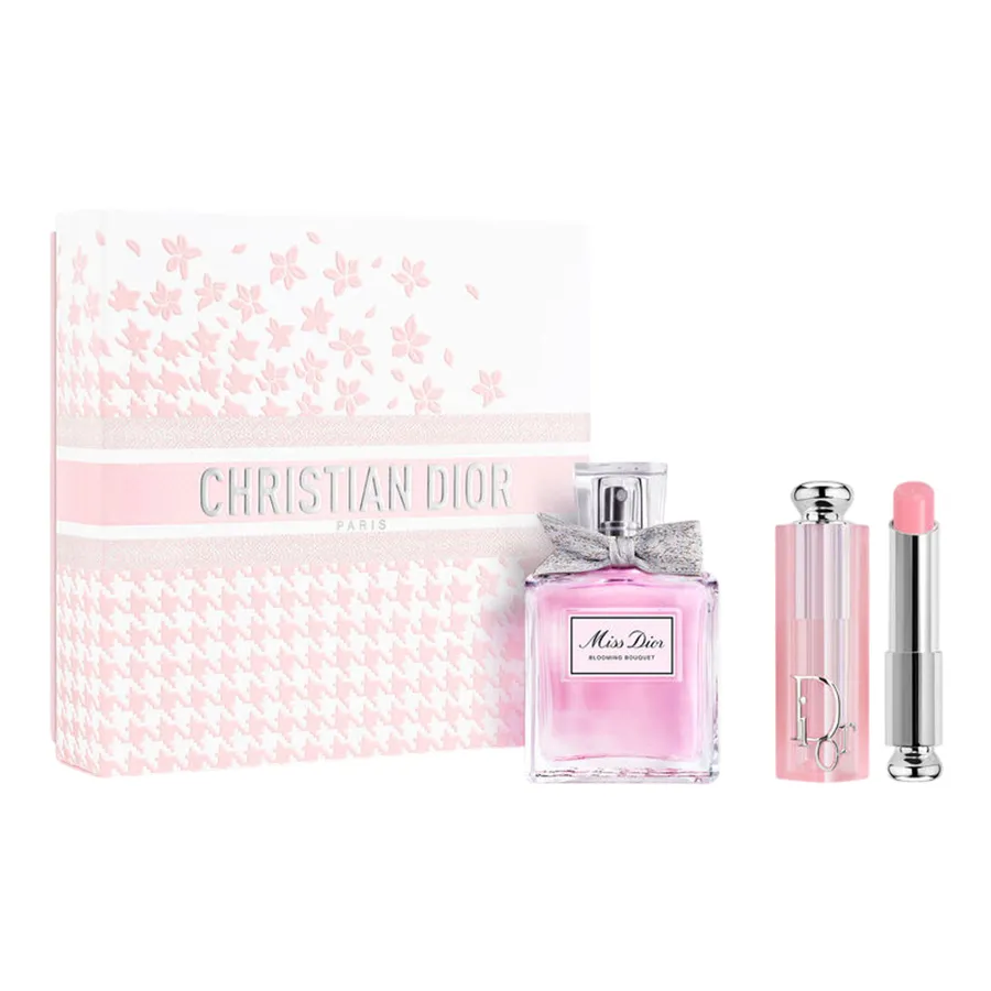 Set Nước Hoa + Son Nữ Dior Miss Dior Blooming Bouquet Limited Edition 2 Món ( EDT 50ml + Addict Lip Glow Màu 001 Pink)