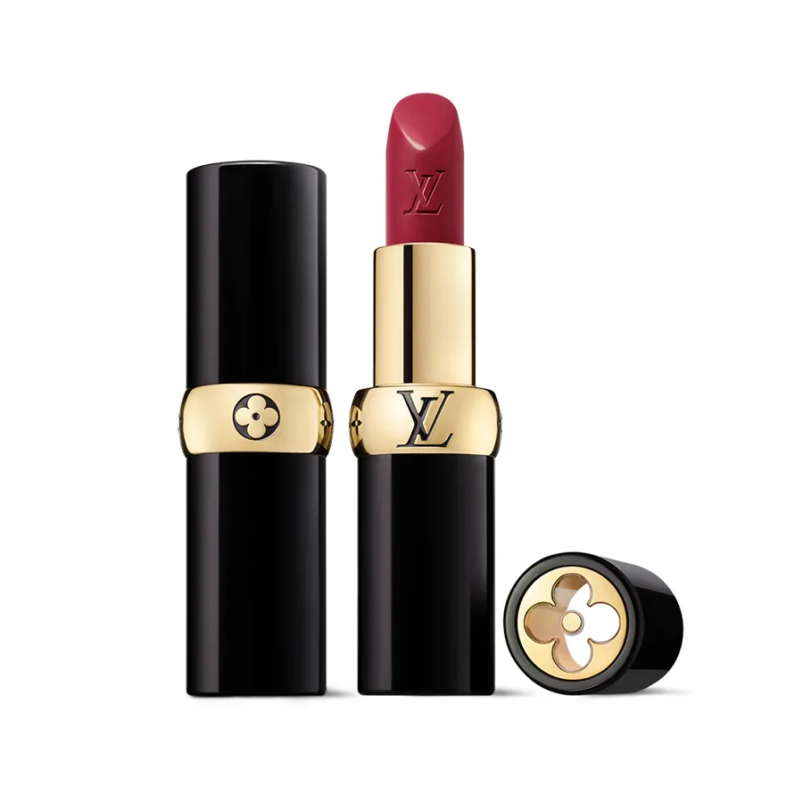 LOUIS VUITTON LV ROUGE 205 Rose Héroïne Son Louis Vuitton LV Rouge - Rouge À Lèvres Satin 205 - Rose