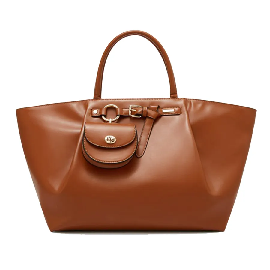 Túi Tote Nữ Lyn Trismo Xl Bag Dark Brown LL25FBF058 Màu Nâu Đậm