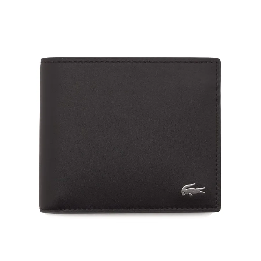 Ví Nam Lacoste Men's Leather Wallet Black NH1112FG 028 Màu Nâu