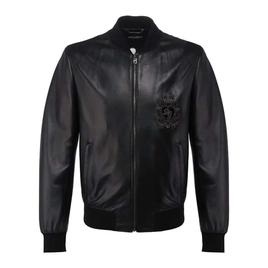 Áo Khoác Nam Dolce & Gabbana D&G Logo Vương Miện Màu Đen Size 46