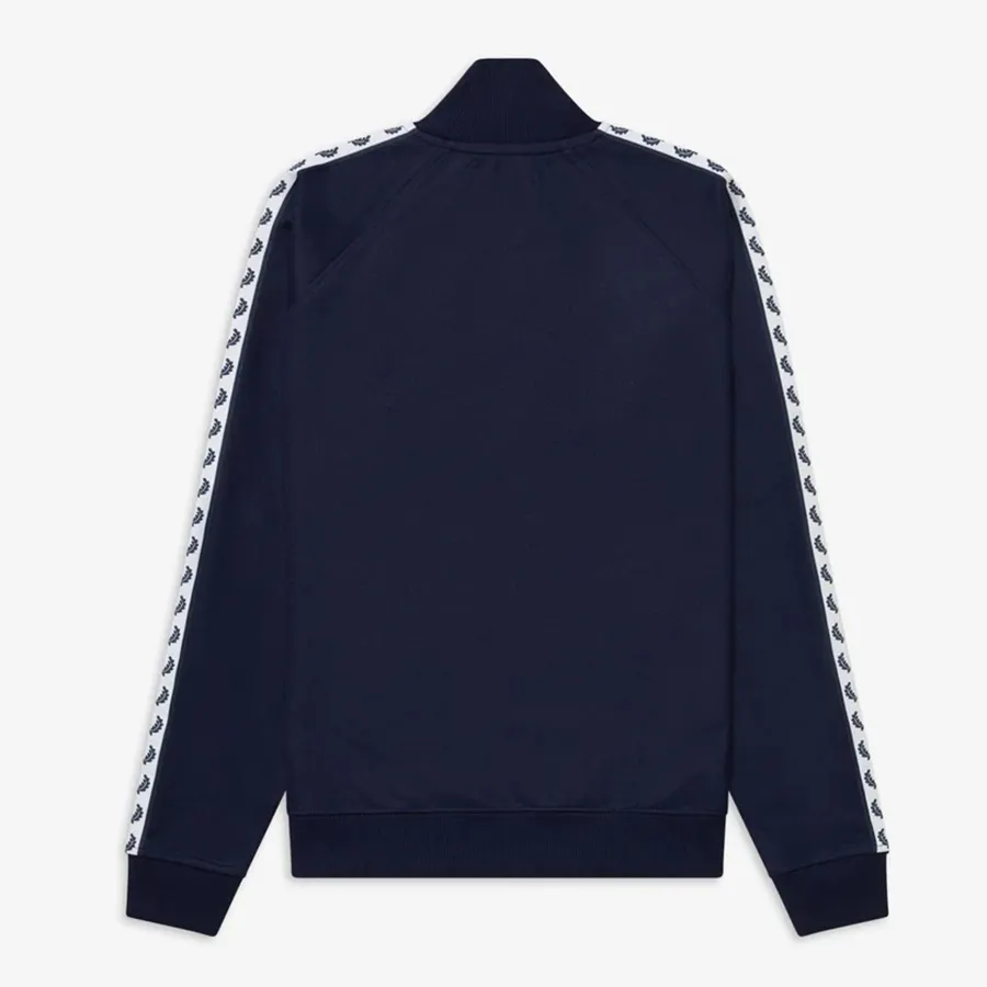 Áo Khoác Nam Fred Perry Taped Track Jacket J6231 BLU Màu Xanh Navy