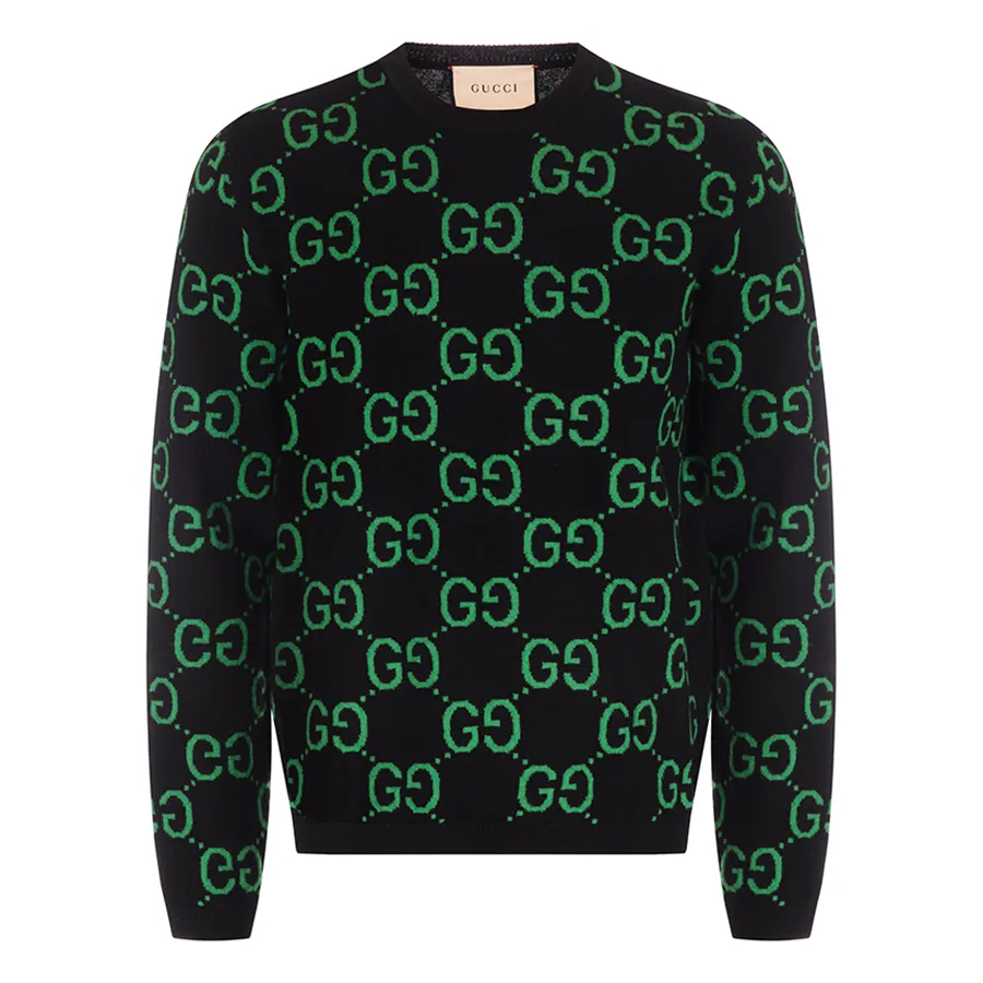 Áo Len Nam Gucci GG Supreme Wool Jumper 692900 Màu Xanh Đen Size XS ...