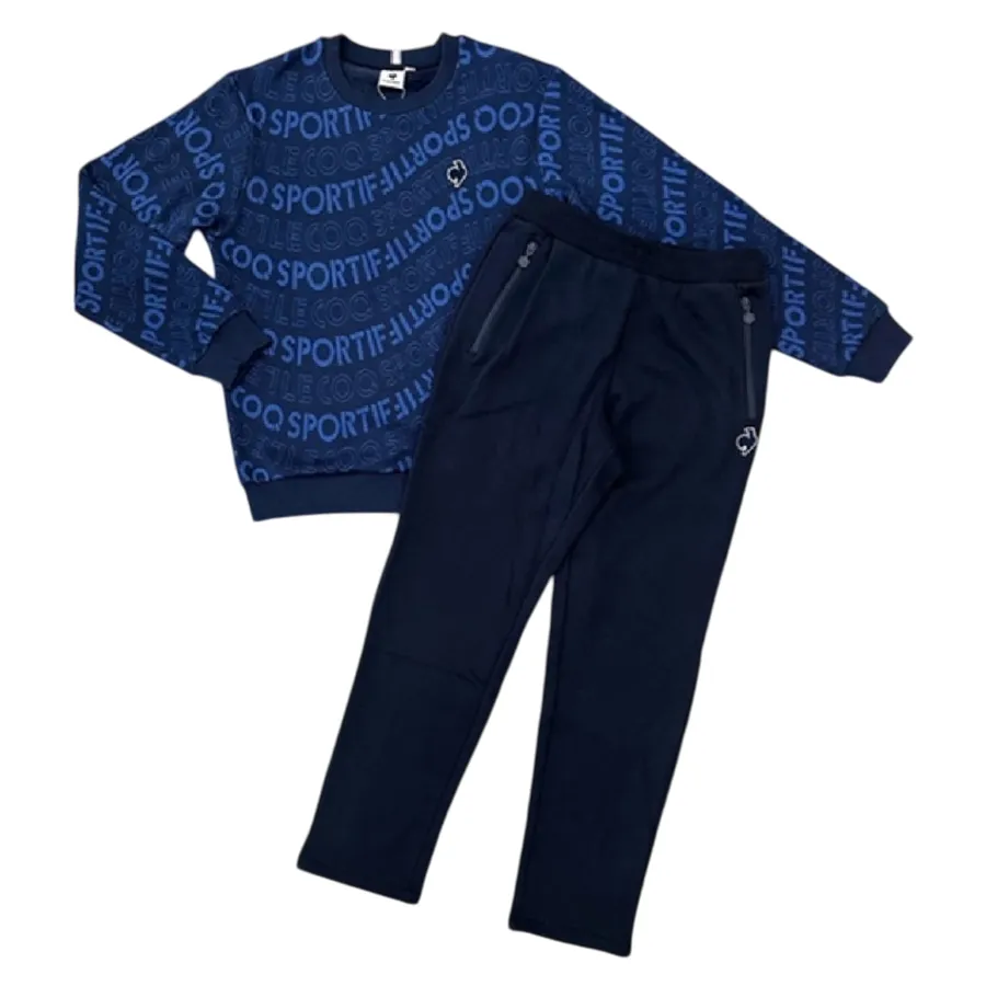 Bộ Quần Áo Nỉ Nam Le Coq Sportif Mono Màu Xanh Dương Size L (Form