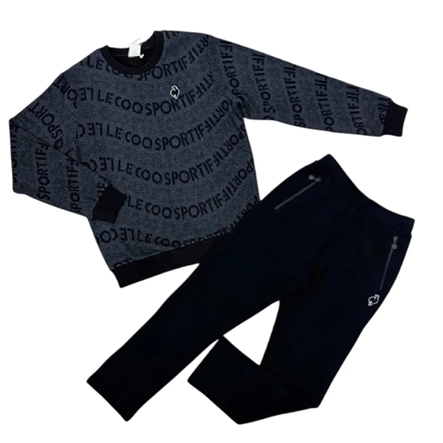 Bộ Quần Áo Nỉ Nam Le Coq Sportif Sweatshirts Màu Đen Size M (Form