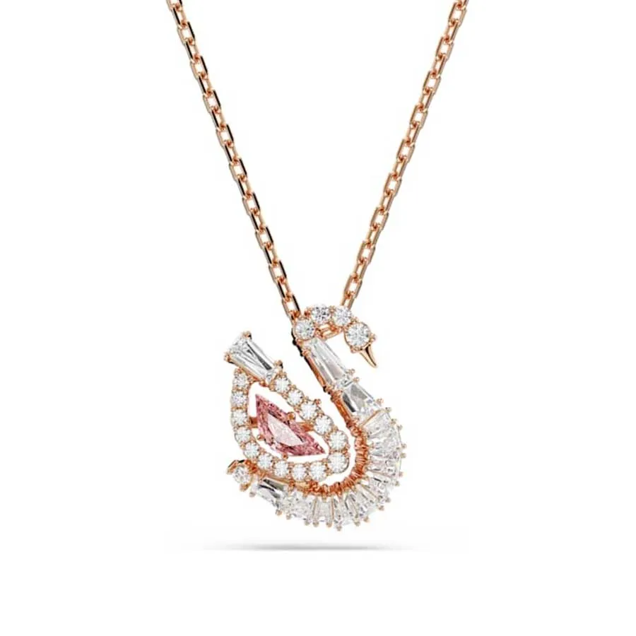 Dây Chuyền Nữ Swarovski Pendant Mixed Cuts, Swan 5732414 Màu Vàng Hồng